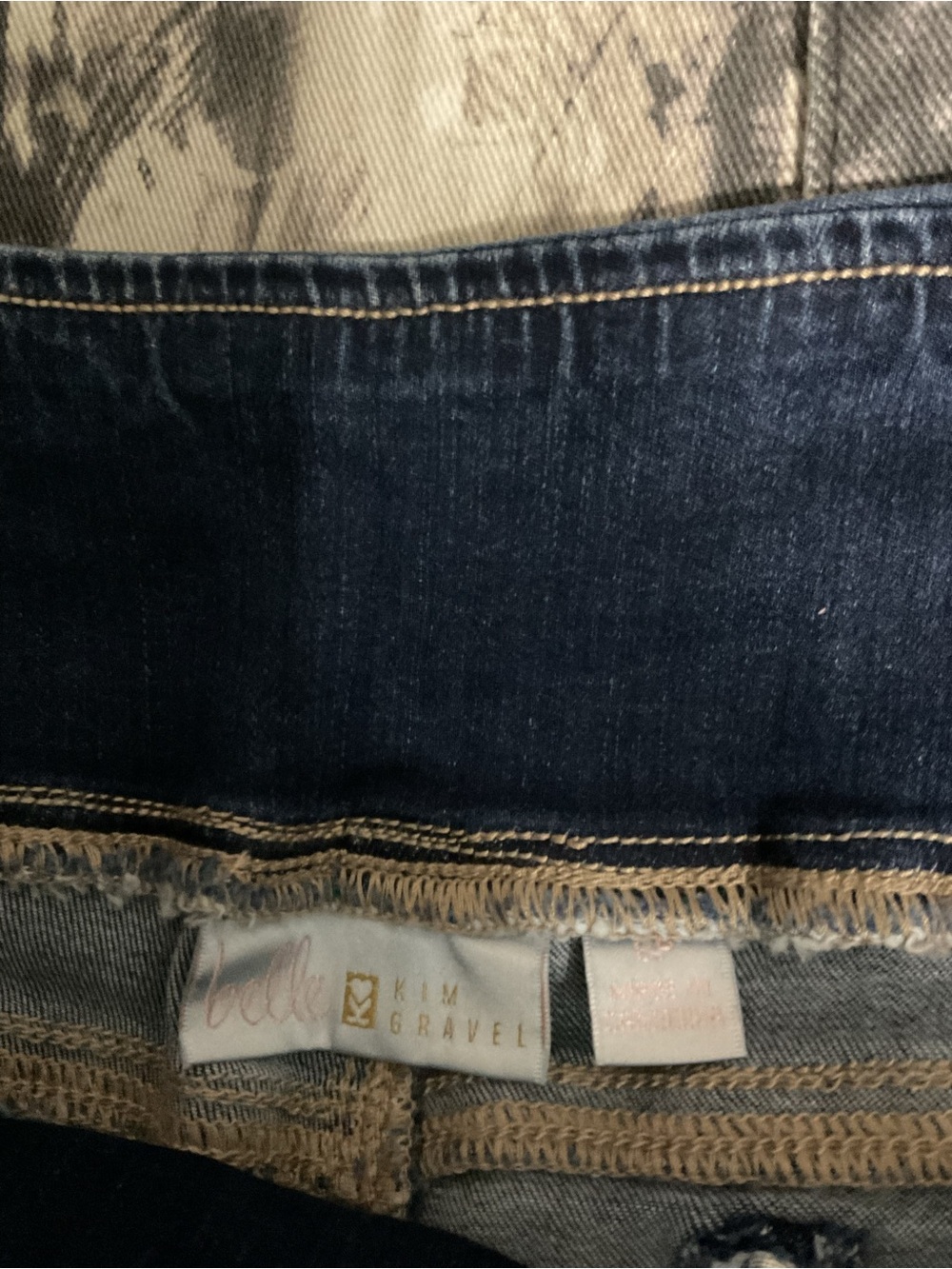 Kim Gravel pull on Stretch Mid-Rise Blue Women's Jeans - Picture 5 of 8